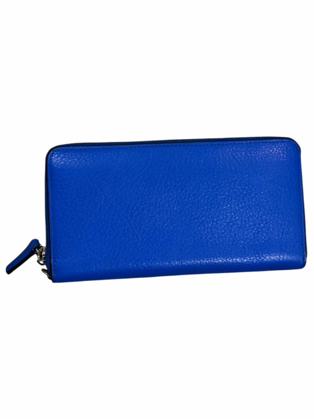 Leatherology Wallet Blue Pebbled Leather Wallet Klyde Continental